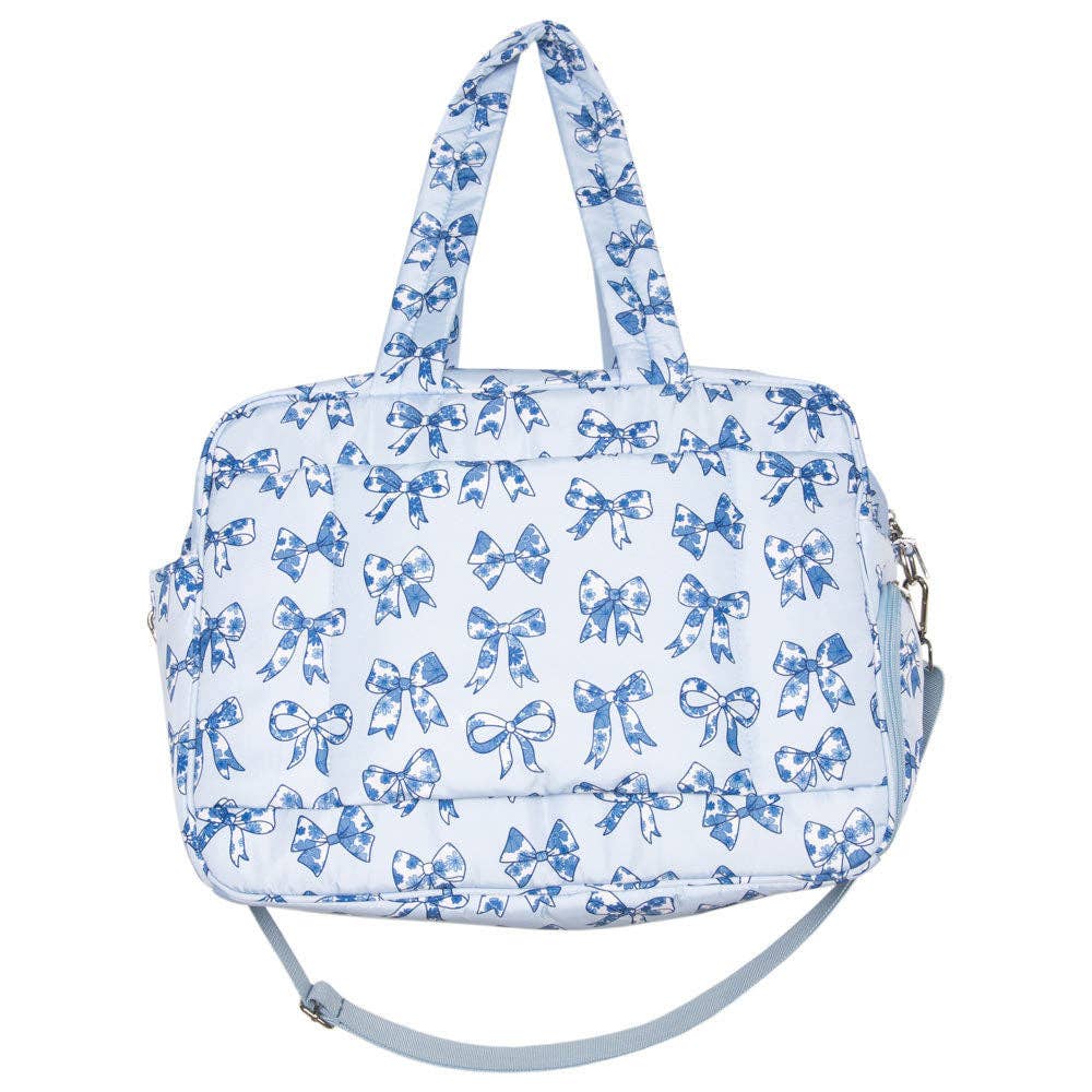 Blue Coquette Bows Weekender