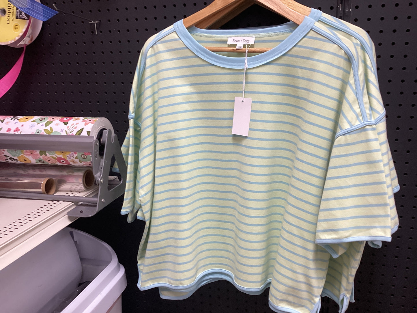Striped Oversized Knit Top