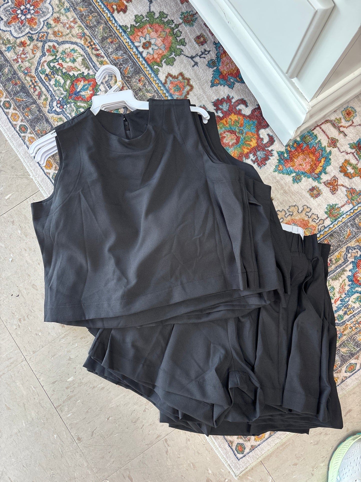Black Skort Set