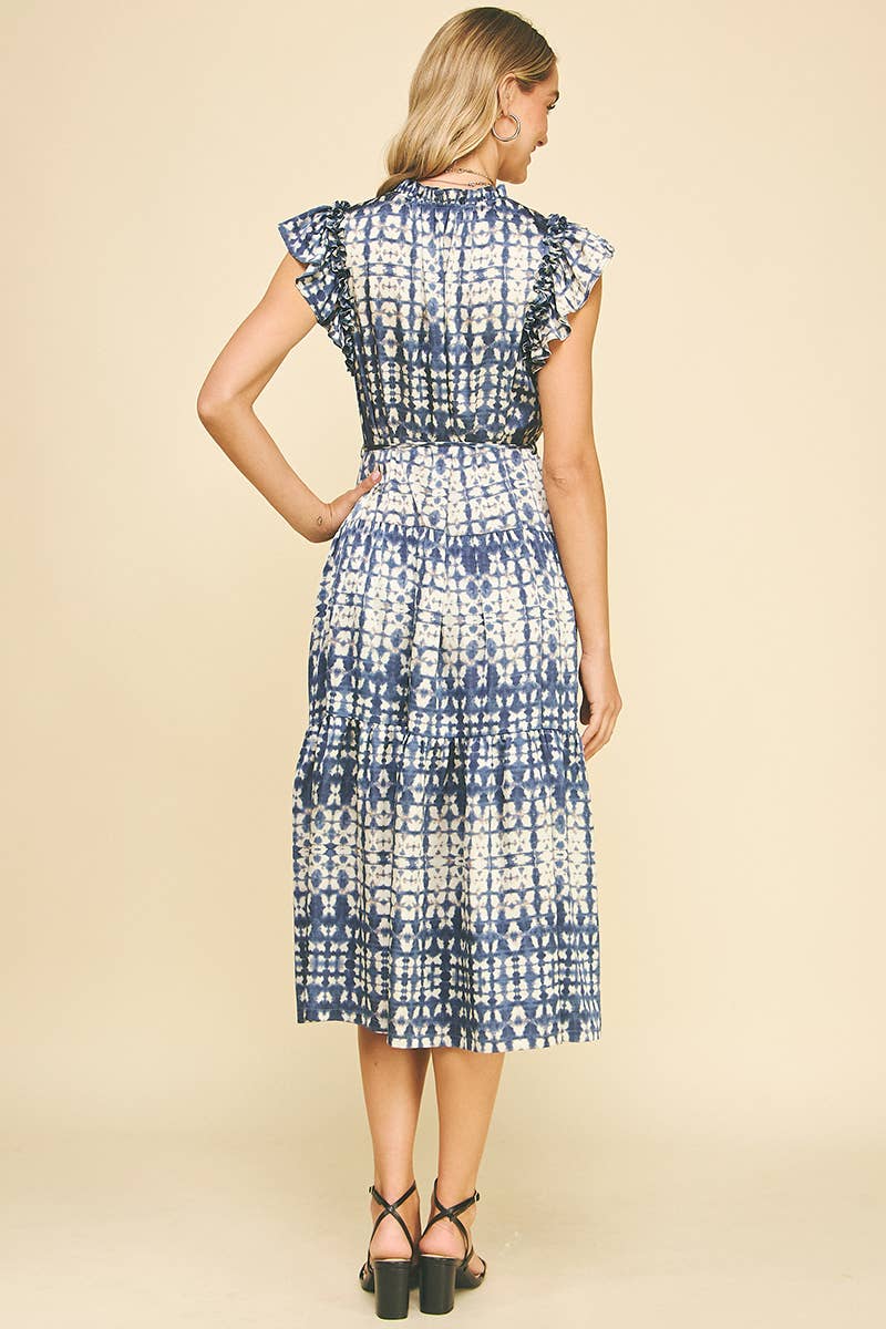 Astrid Navy Midi
