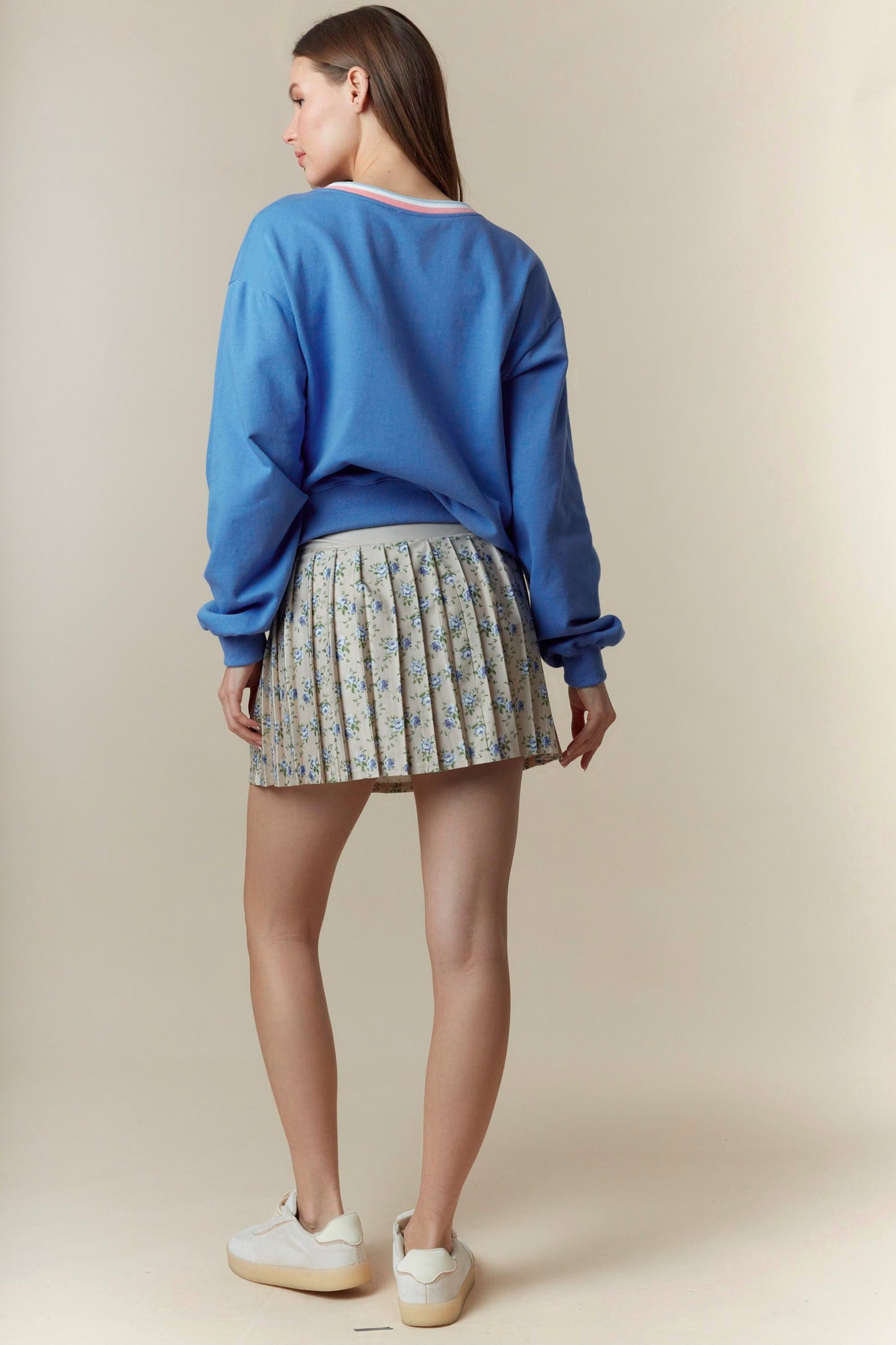 Piping Detail Sweatshirt