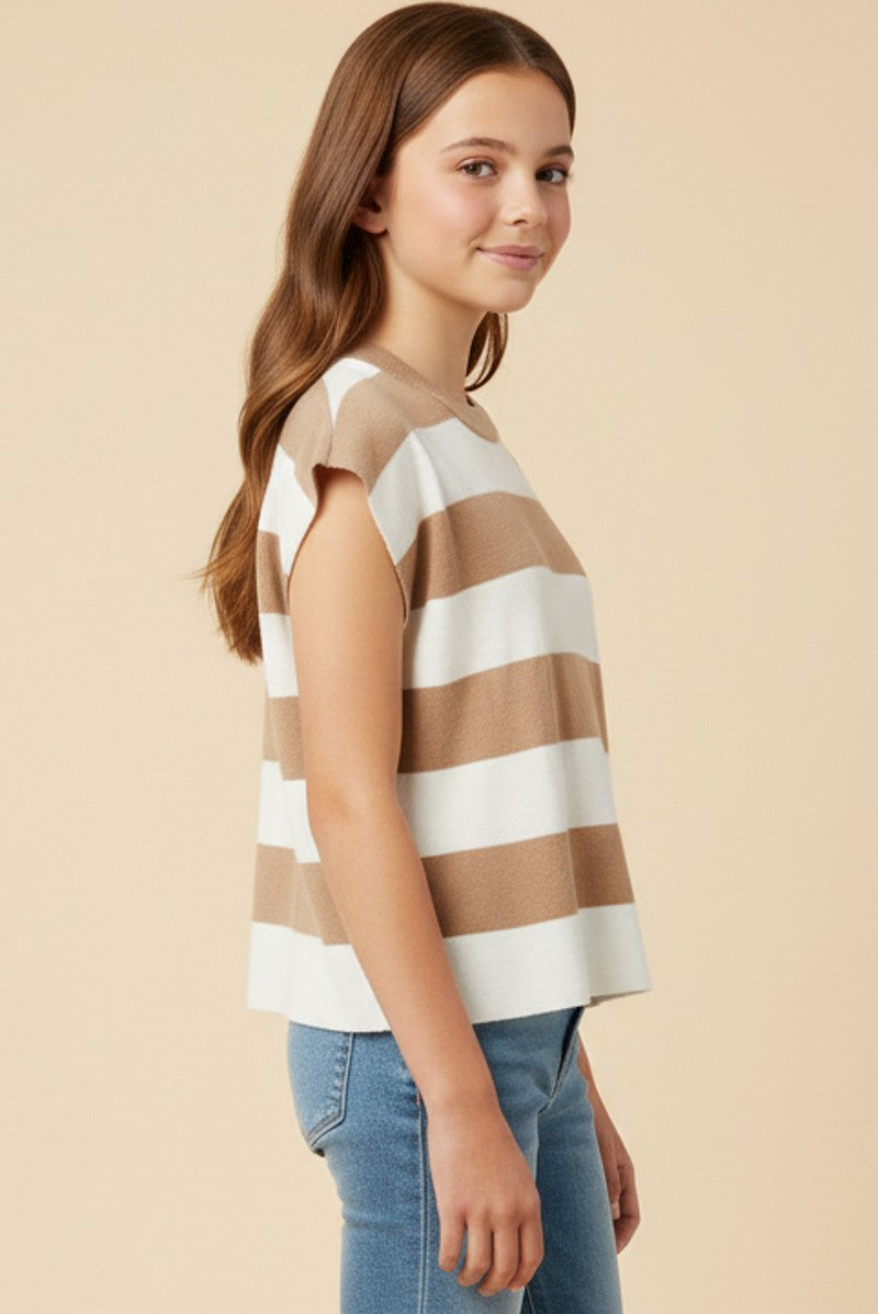 Hayden Striped Sweater Tank