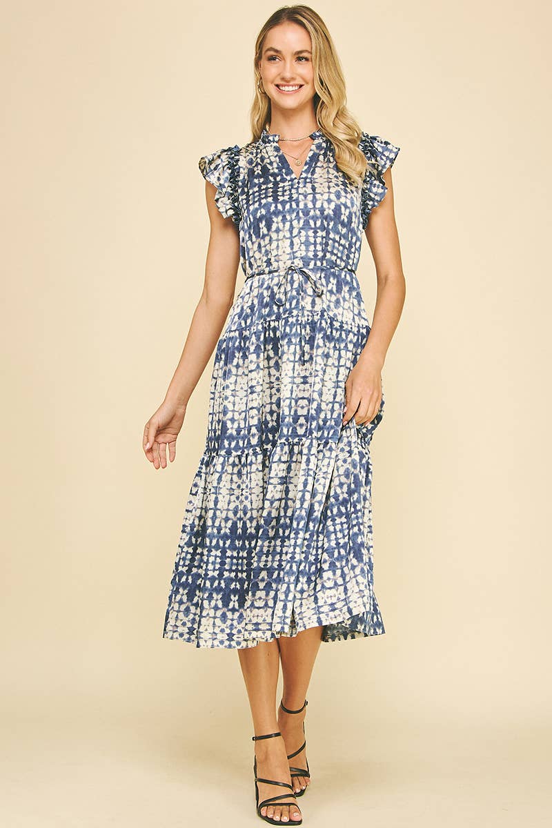 Astrid Navy Midi