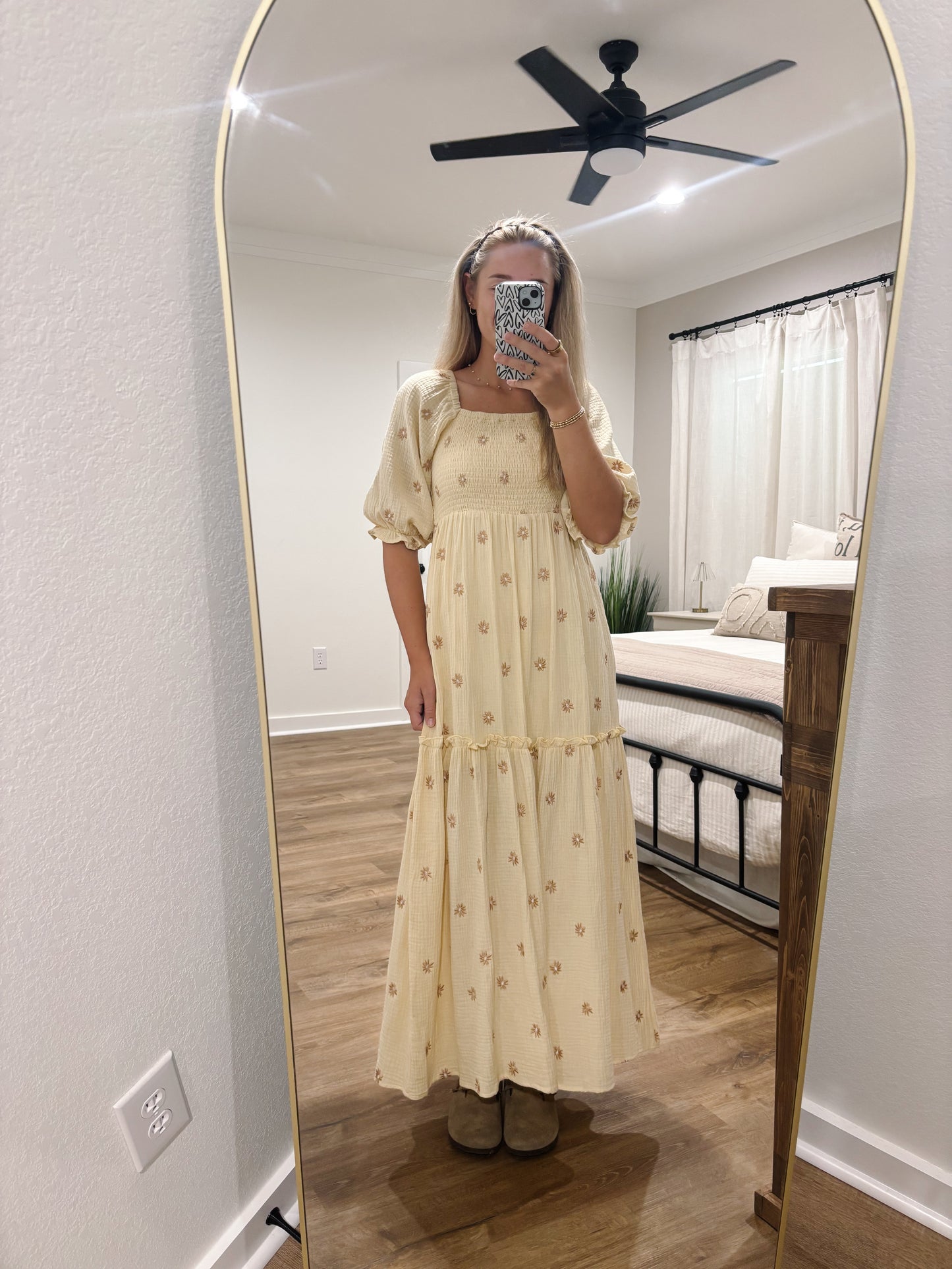 Boho Embroidered Maxi Dress