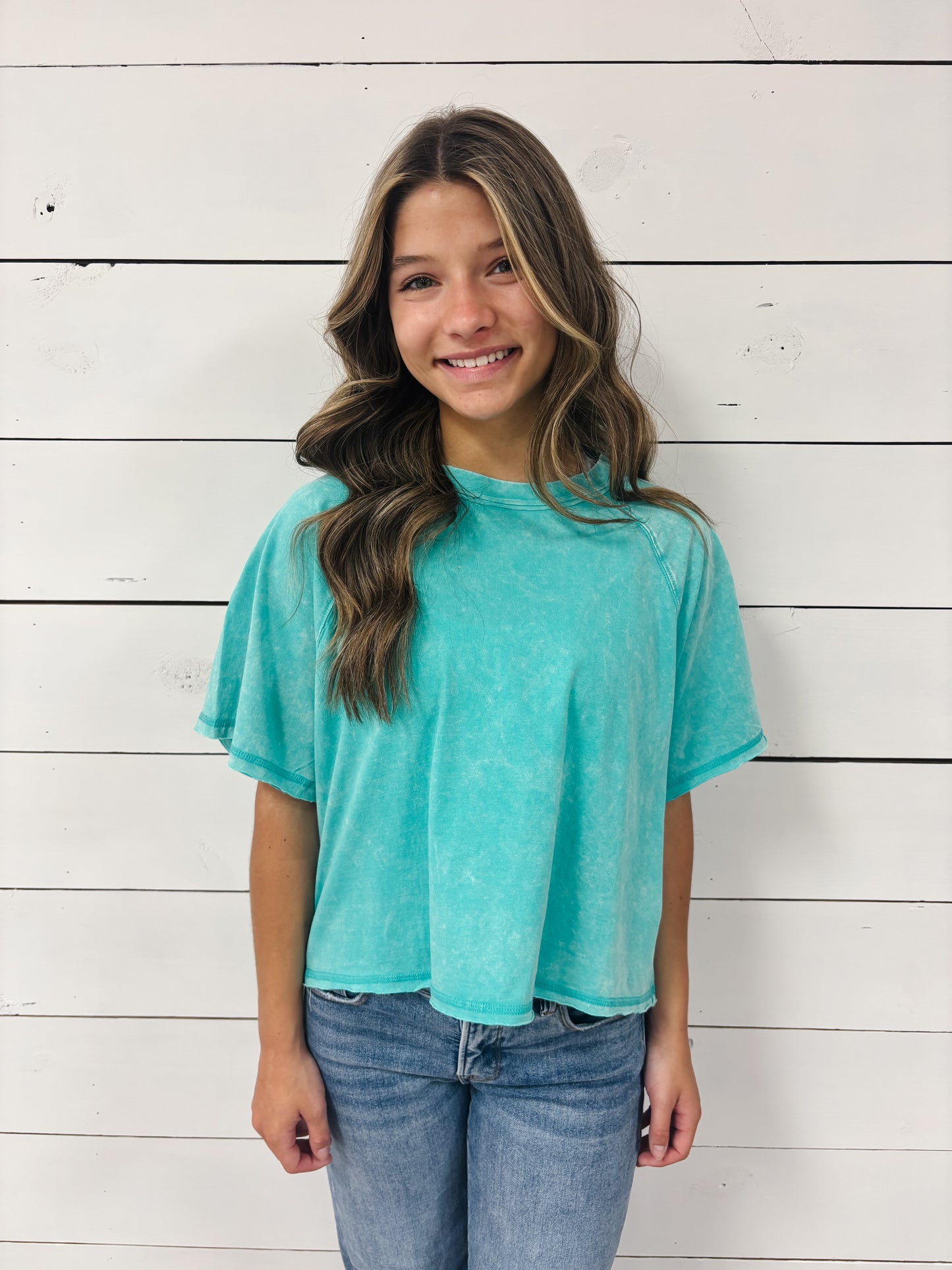 Acid Wash Crop Tee