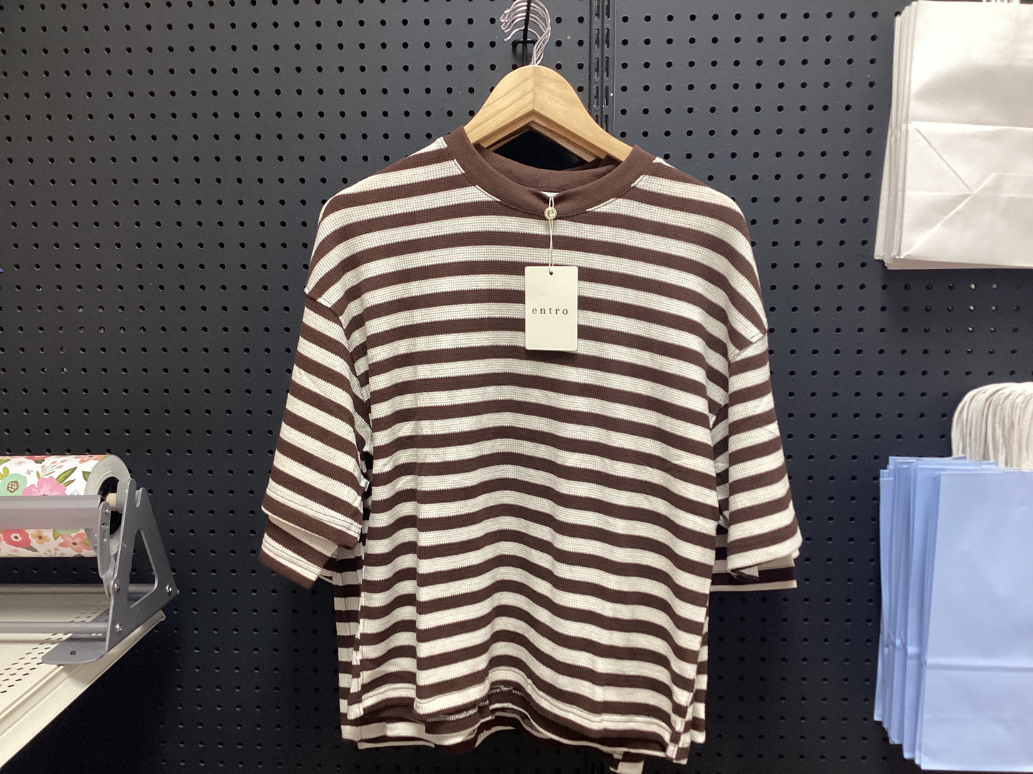 Brownie Stripe Tee
