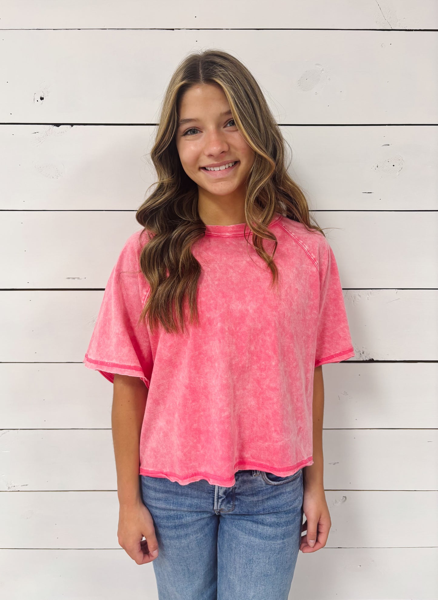Acid Wash Crop Tee