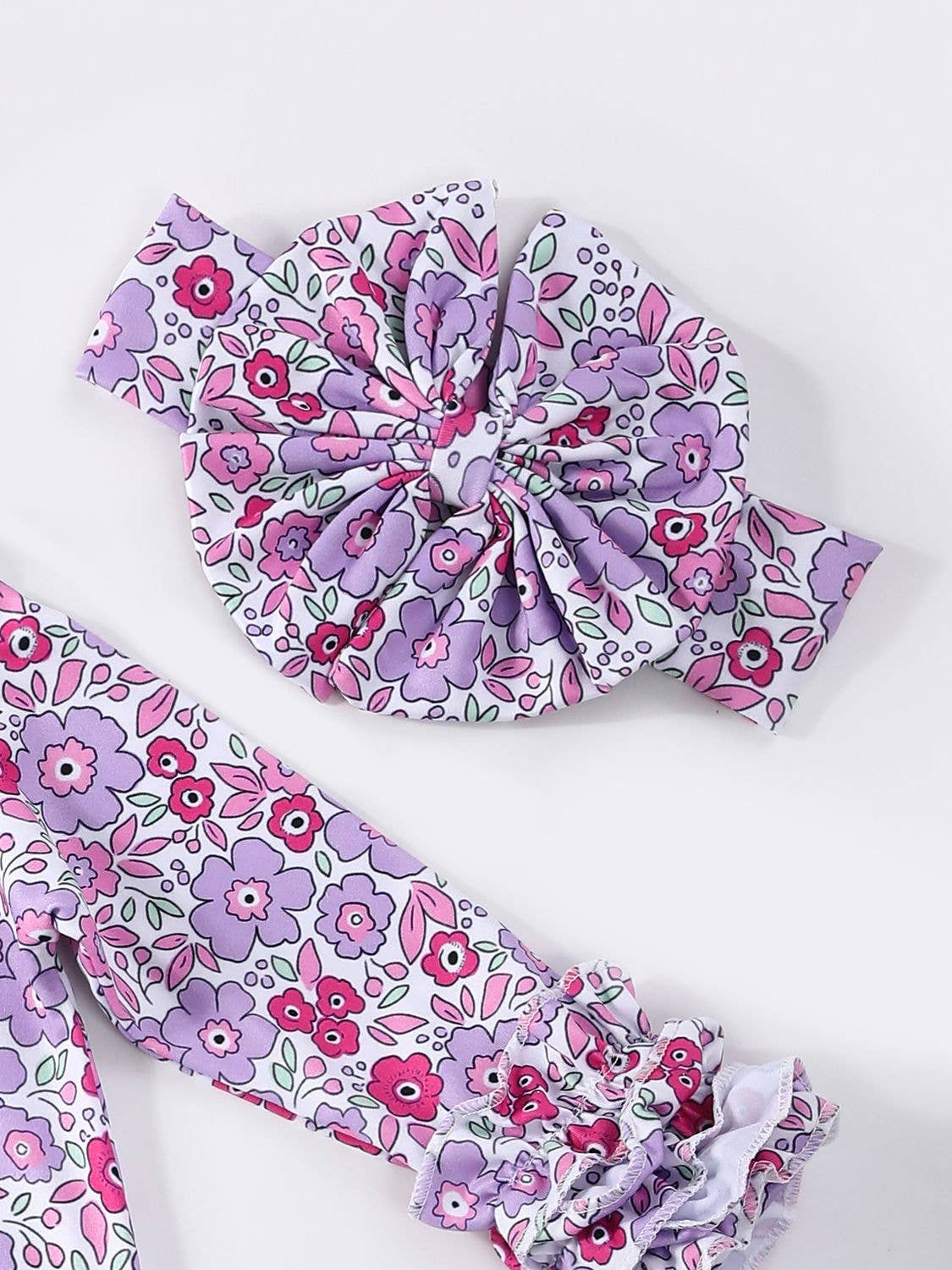Purple Petals Baby Gown