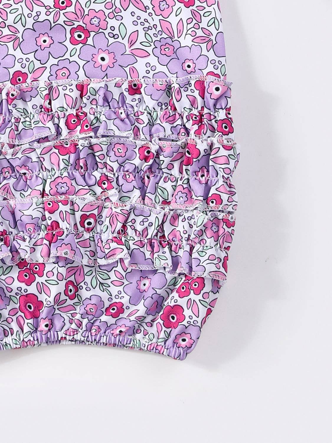 Purple Petals Baby Gown