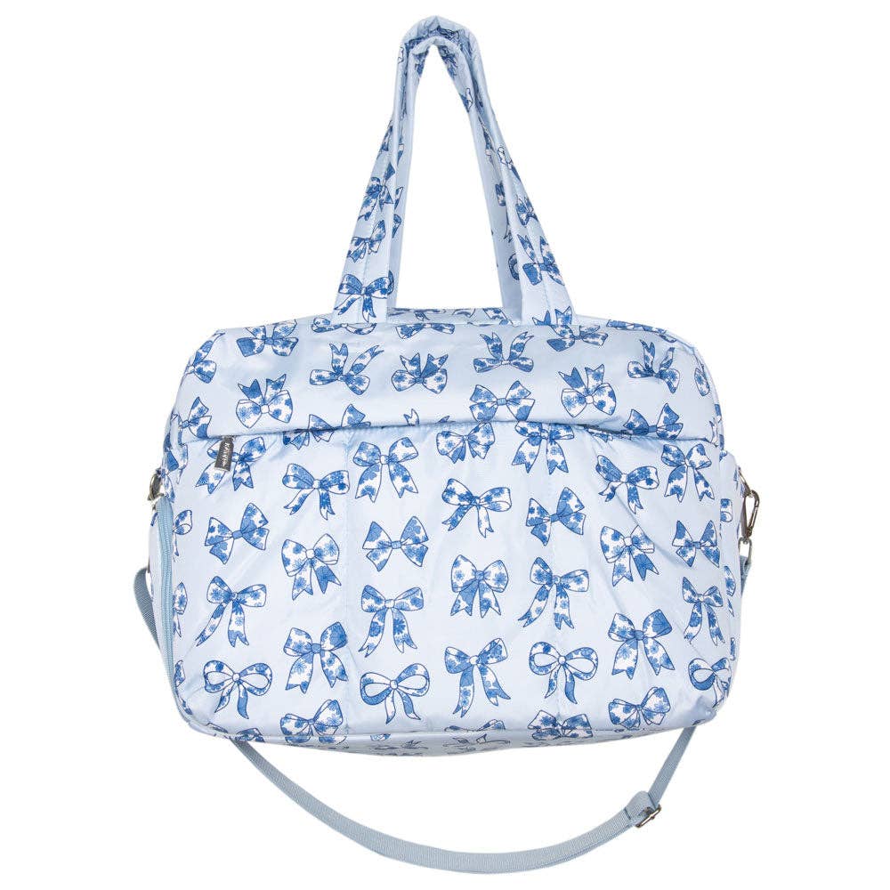 Blue Coquette Bows Weekender