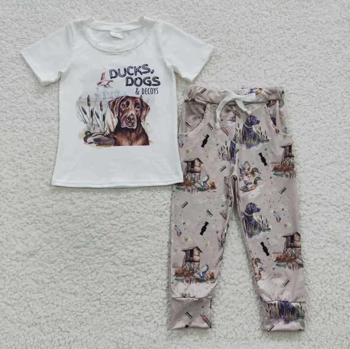 Ducks & Dogs Pants Set