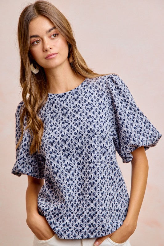 Sarah Blue Blouse