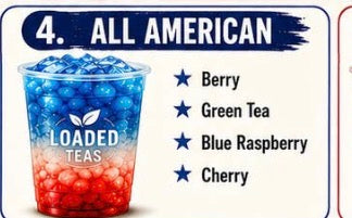 Patriotic Loaded Tea