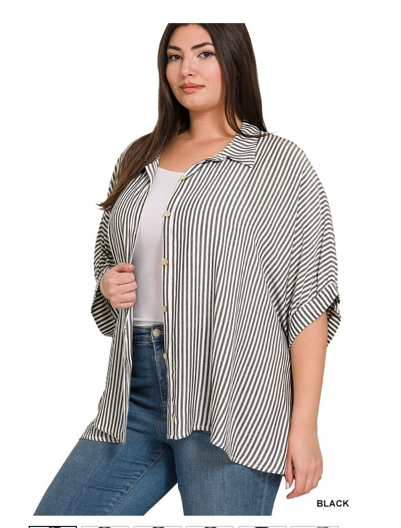 SS Stripes all Day Blouse