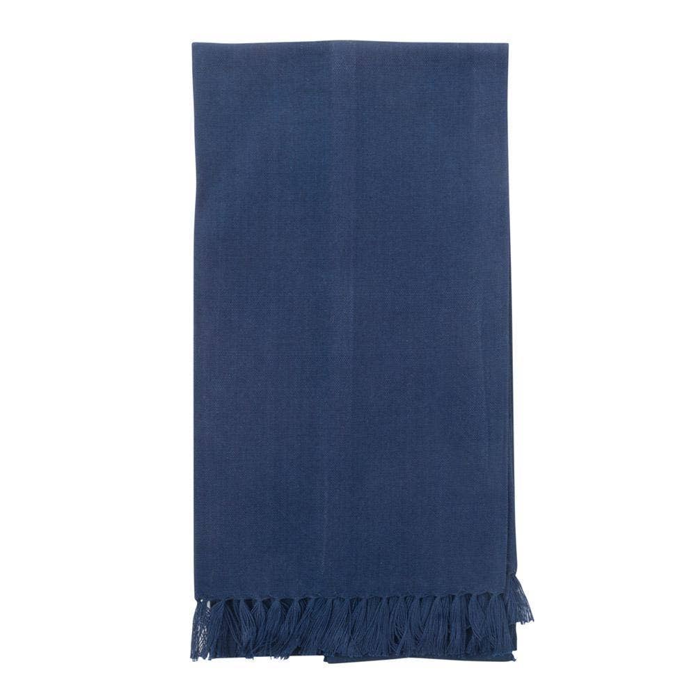 Fringe Guest Towel with One Letter Monogram