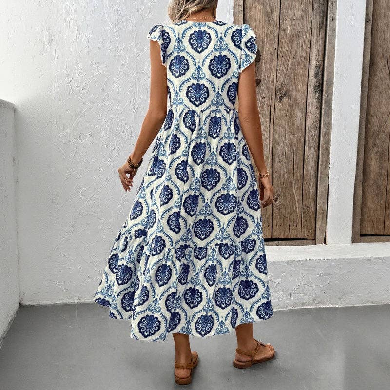 Myrtle Floral Print Maxi Dress