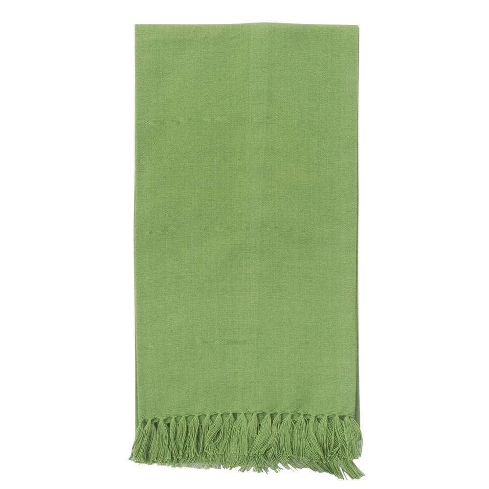 Fringe Guest Towel with One Letter Monogram