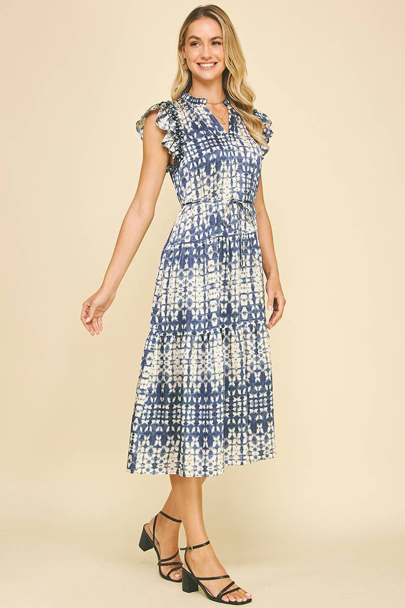 Astrid Navy Midi