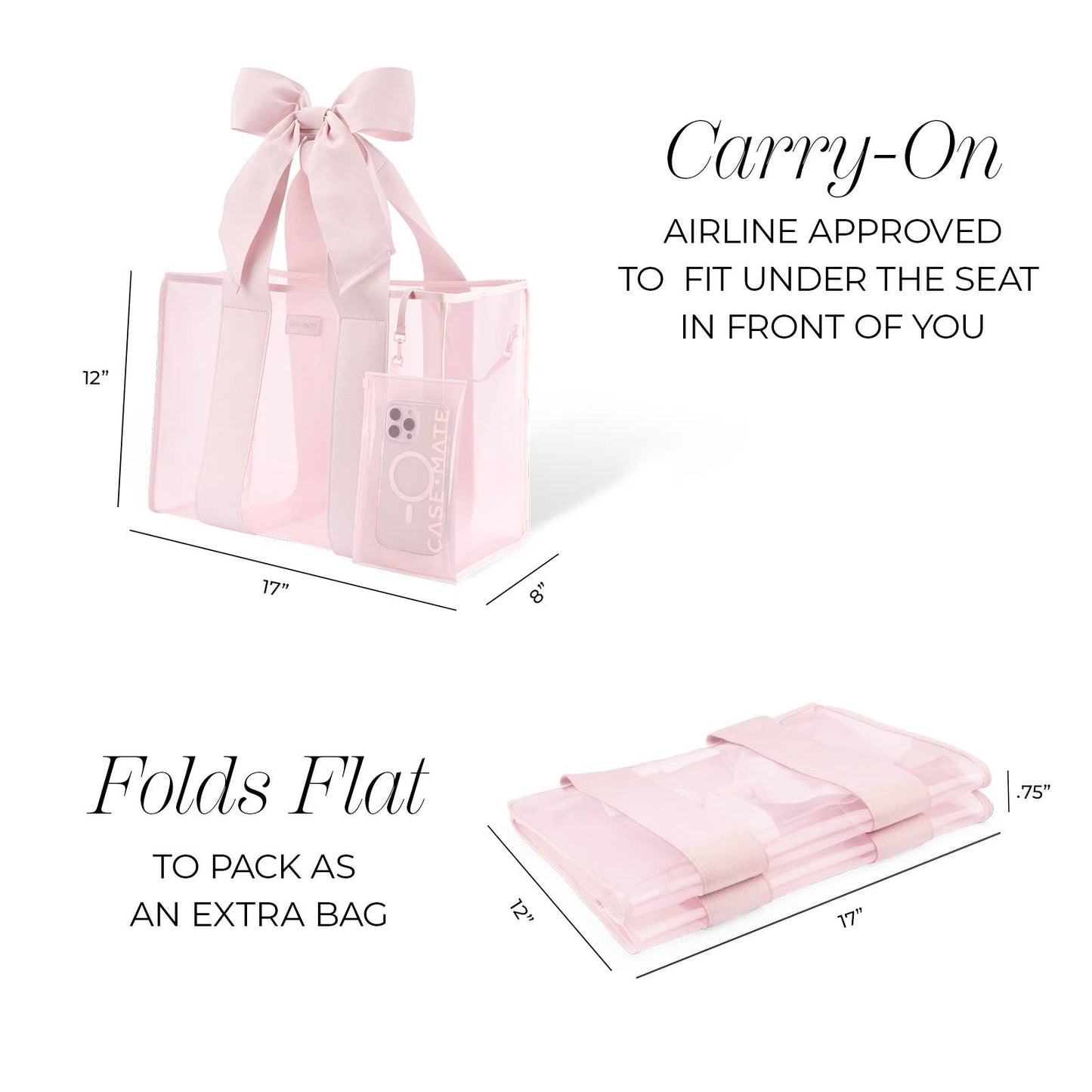 Pink Bow Case-Mate Tote