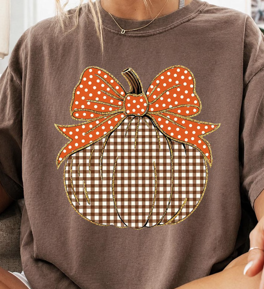 Fall Ppkin Glitter Graphic Tee