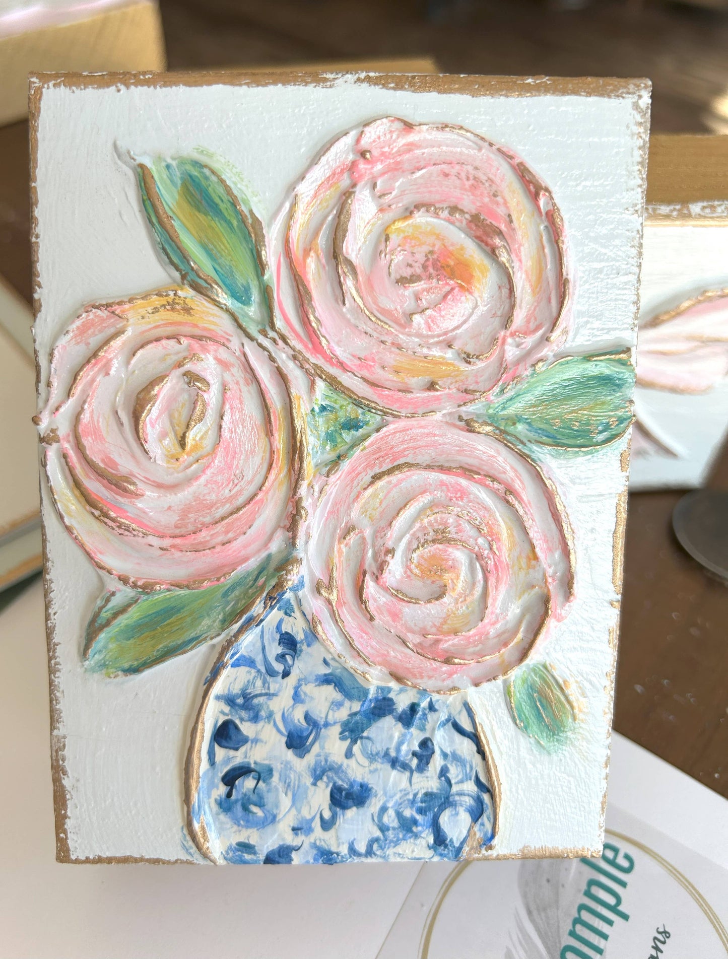 Floral vase | chinoiserie Spring wedding Mother's day