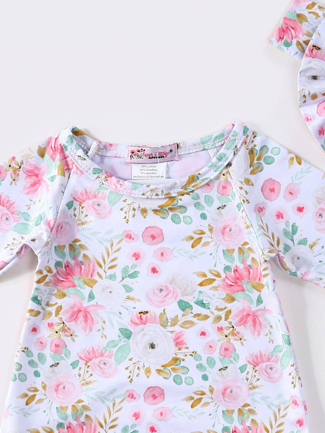 Chiffon Floral Baby Gown