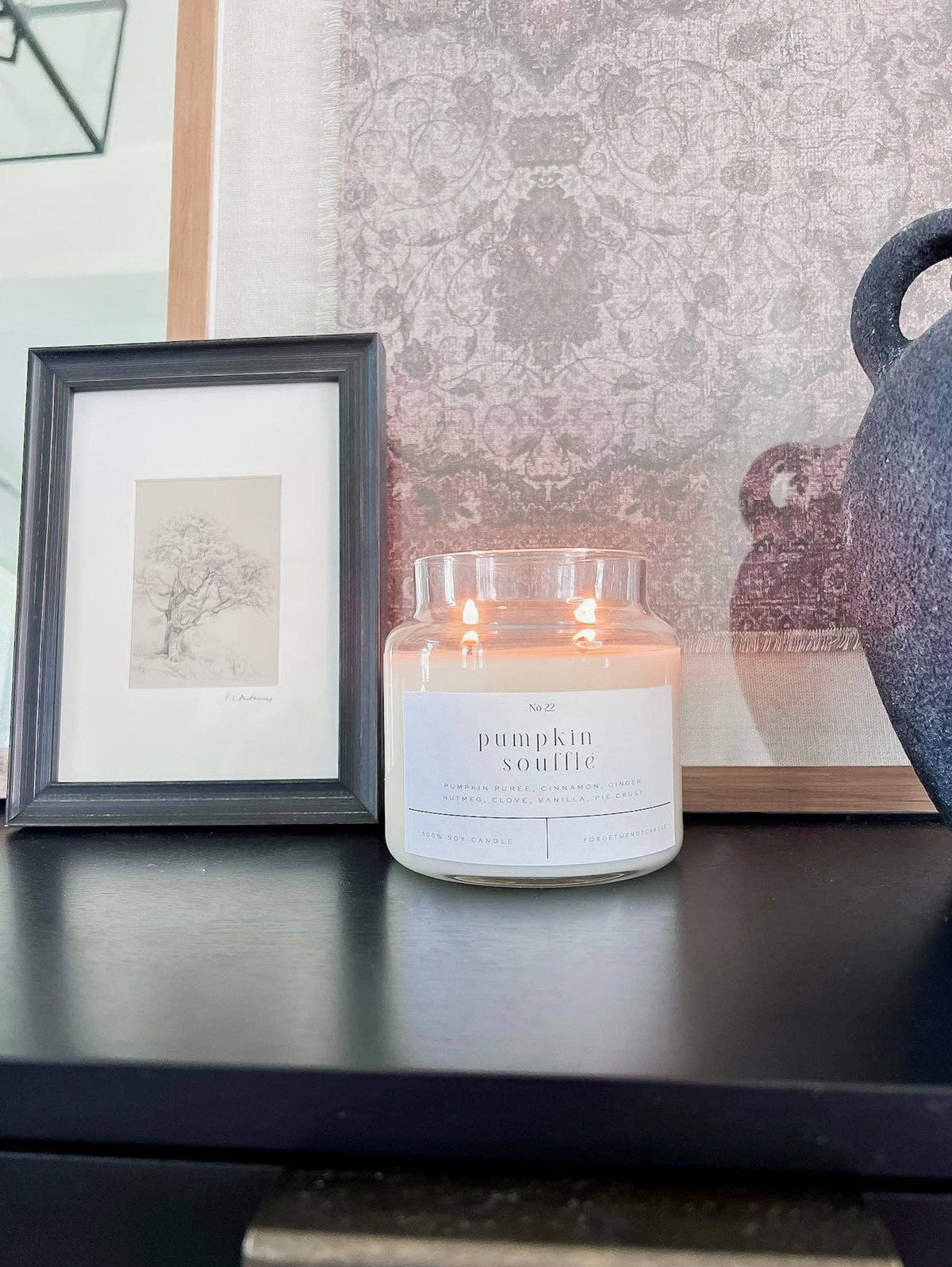 Pumpkin Soufflé 22 oz Glass Candle