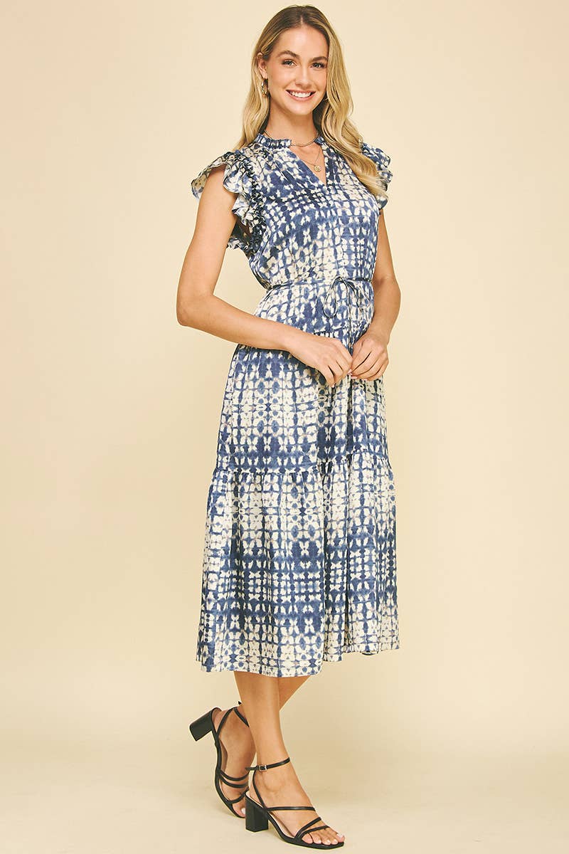 Astrid Navy Midi