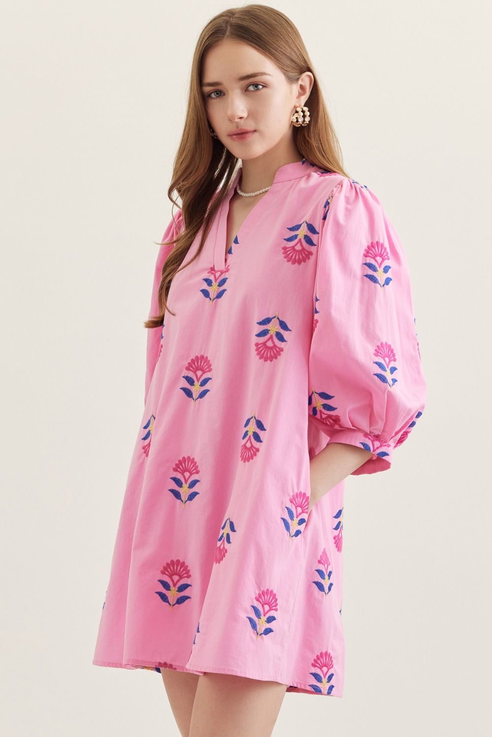 Lolli Embroidered Mini Dress
