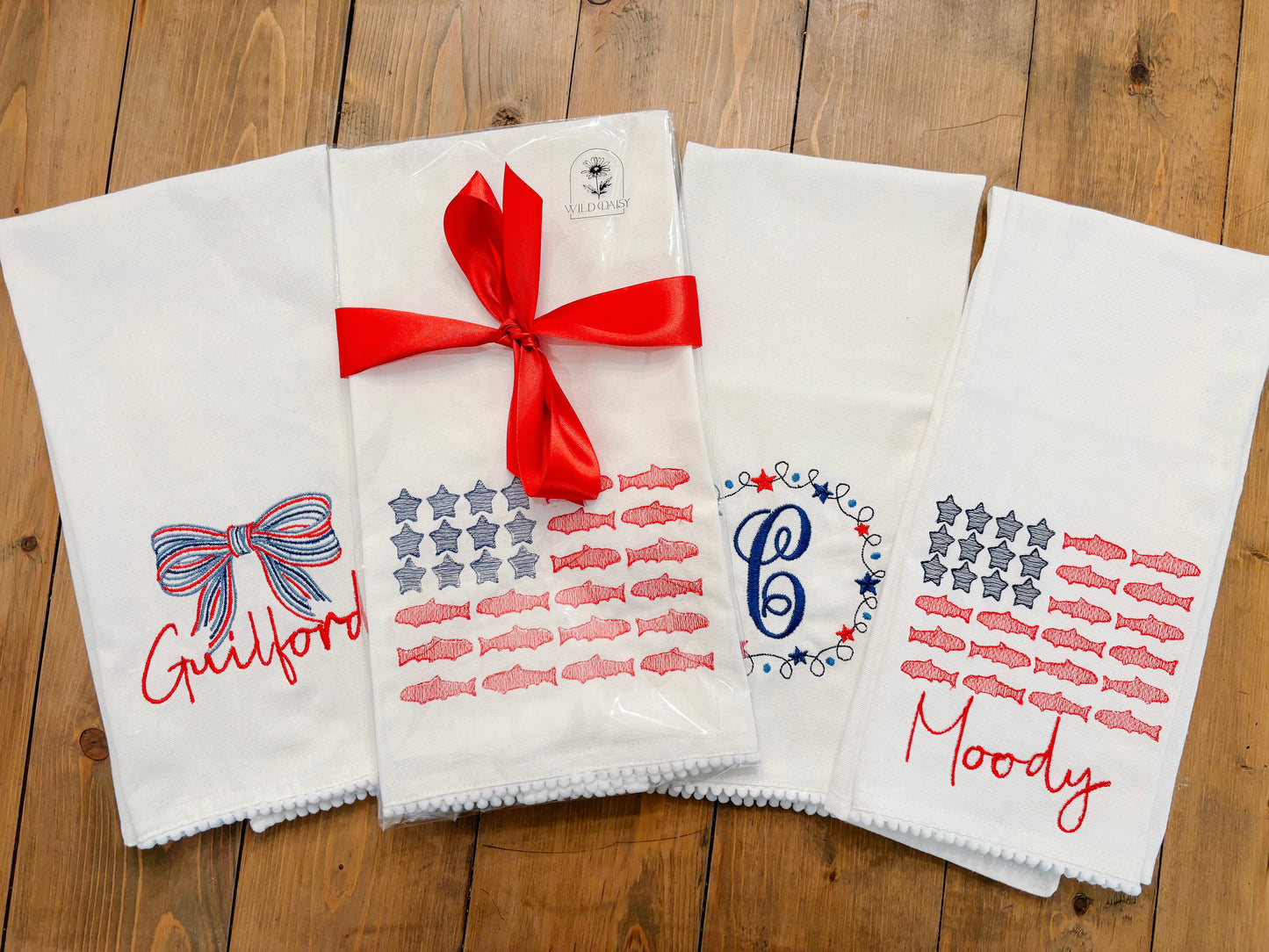 Customized Patriotic Tea Towels