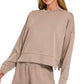 Women's Long Sleeve Scuba Shorts Set