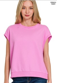 French Terry Sleeveless Top
