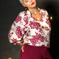 + Garnet Floral Top