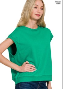 French Terry Sleeveless Top