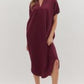 Marcy Burgundy Dress