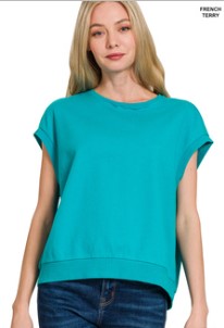 French Terry Sleeveless Top