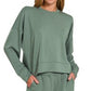 Women's Long Sleeve Scuba Shorts Set