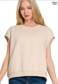 French Terry Sleeveless Top