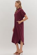 Marcy Burgundy Dress