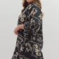 + Black Botanical Dress