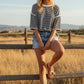 Striped Oversized Knit Top