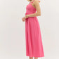 Pink Bow Strap Dress