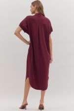 Marcy Burgundy Dress