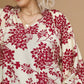 + Garnet Floral Top