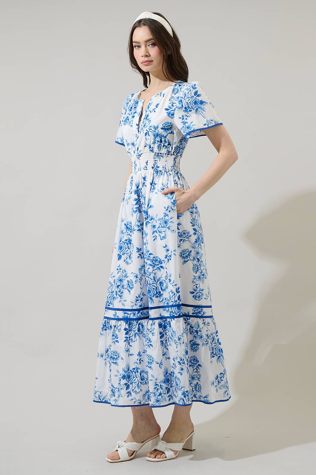 Ariana Blue Floral Dress