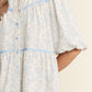 Floral Blue Dress