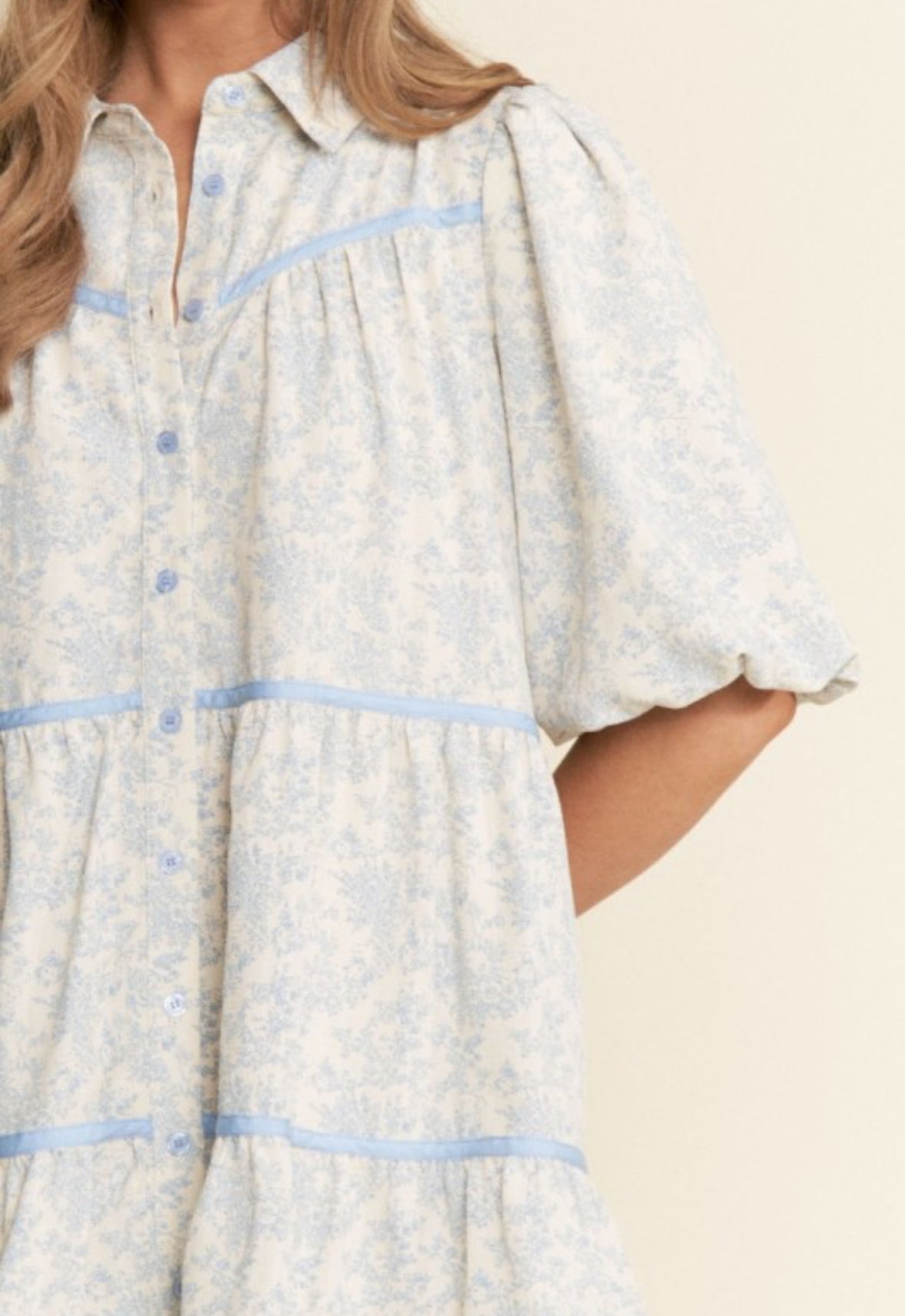 Floral Blue Dress