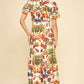Tiered Floral Maxi