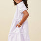 Girls Lavender Collared Dress