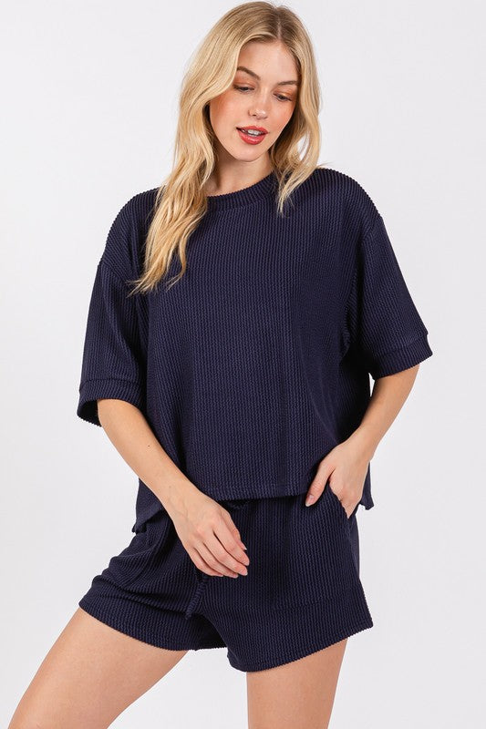 Ribbed Shorts Set